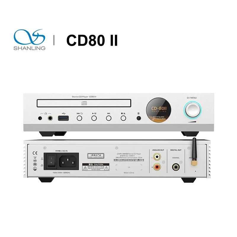 SHANLING CD80 MKII CD80II Reproductor de CD modernizado Audio de alta resolución Entrada Bluetooth LDAC