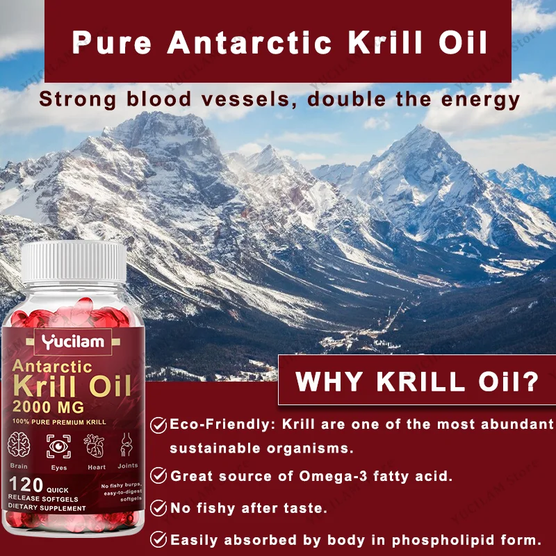 YUCILAM Antarctic Krill Oil 20 - Krill Oil Supplement ulasan dan harga