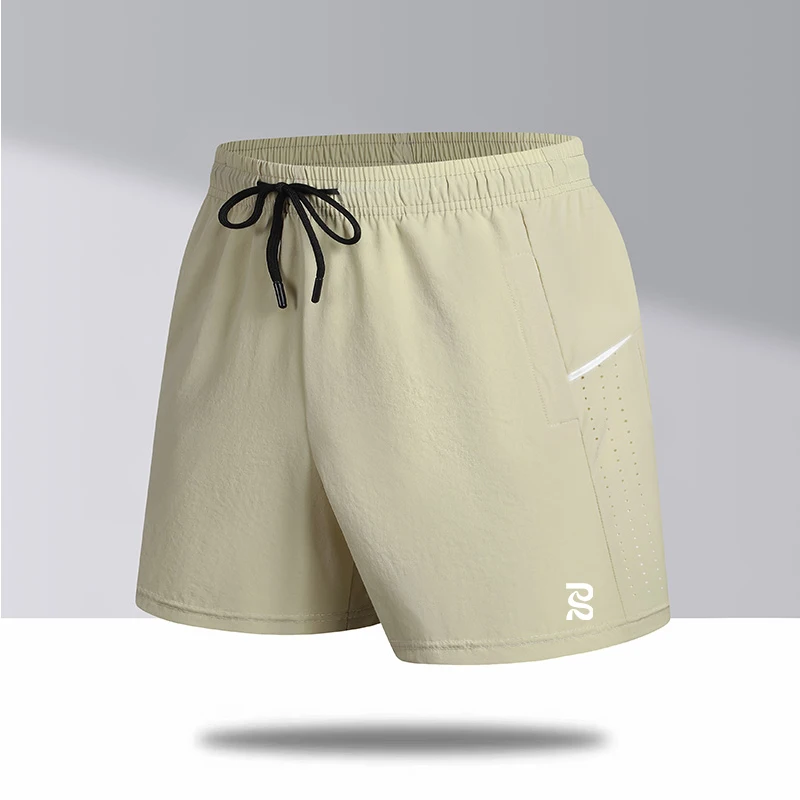 

Мужские повседневные свободные брюки для фитнеса Qui Dry, дышащие тренировочные брюки для бега на открытом воздухе, футболка четвертой длины, этнические орты Hanfu