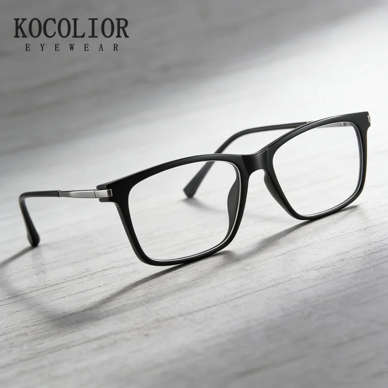 

KOCOLIOR New Retro Ultralight TR90 Square Frames Glasses Fashion Anti-Blue Light Photochromic Reading Glasses Unisex Men Women