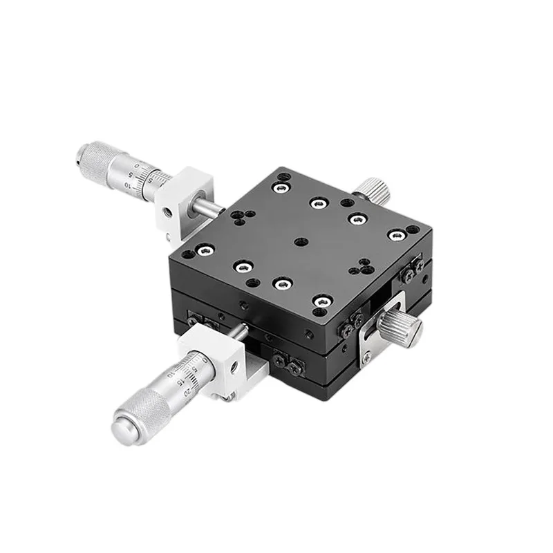XY axis displacement platform optical manual fine-tuning slide precision mobile displacement slide pair LY40