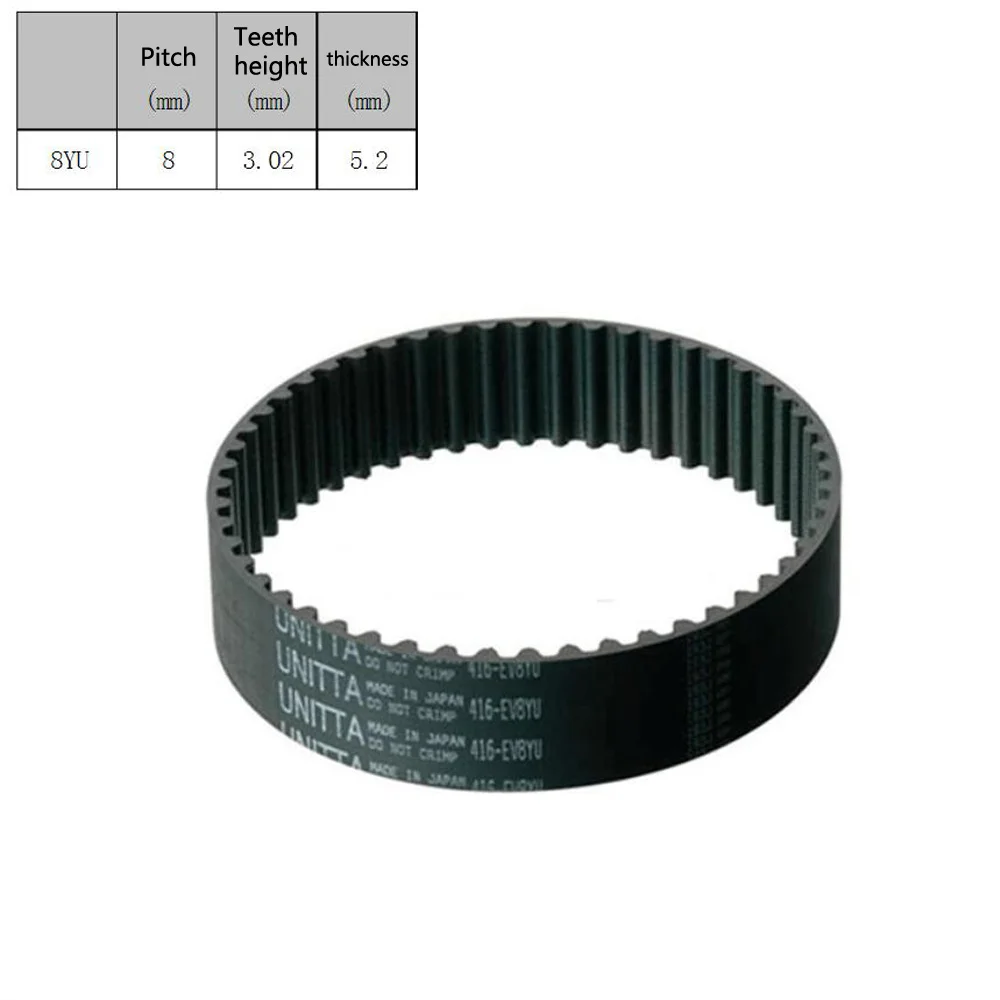 8YU 912mm-1120mm Pitch 8mm Timing Pulley Belt Close Loop Rubber Timing Belts Width 15mm 20mm 25mm 30mm 40mm Synchronous Belt