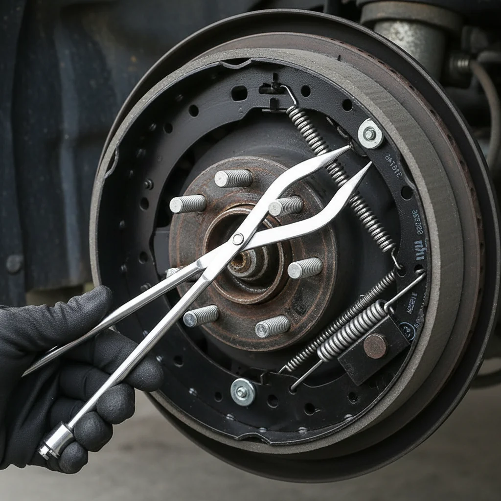 

Car Drum Brake Line Shoe Return Spring Plier Remover 33cm Repair Tool for Vehicle Workshop