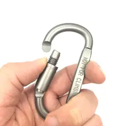 1/4 stuks D-vormige sleutelhanger met snelsluiting Aluminiumlegering Dikke multifunctionele camping Wandelen Outdoor accessoire