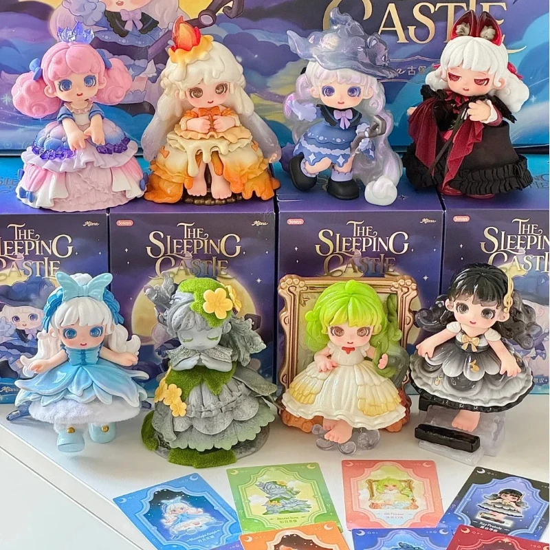 

Новая оригинальная слепая коробка Miana The Sleeping Castle Series, милый волшебный стиль Miana Mystery Box, коллекционный декор для рабочего стола, подарки