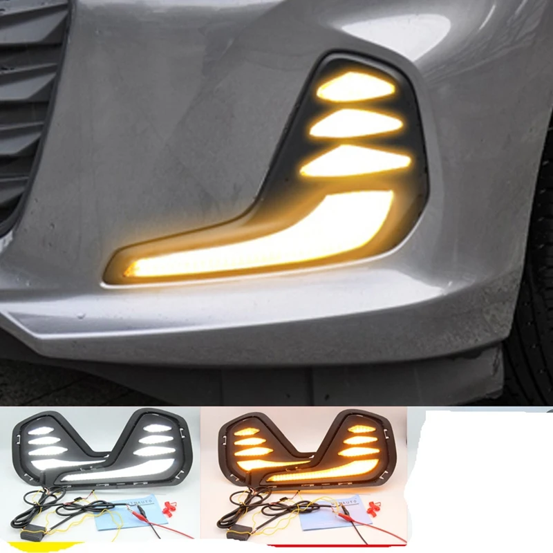 For Chevrolet Cavalier 2020 2021 2022 Car Daytime Running Light Turn Signal Headlight Fog Light Headlight Cover, C