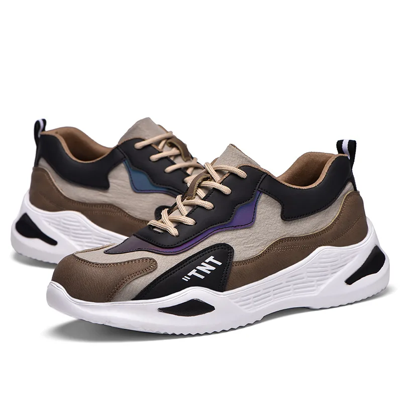 Protective Shoes for Men Anti impact Puncture Safety Shoes for Fashion and Comfort Work  Labor Protection Shoes