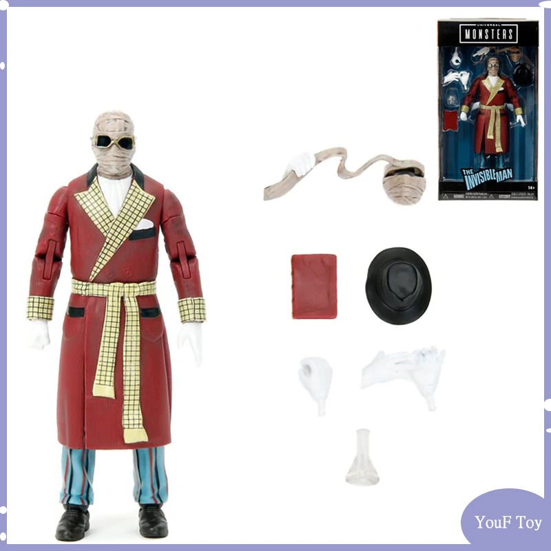 

In Stock Jada Toys The Invisible Man Action Figure Universal Monster Anime Figures Model Toy Gifts