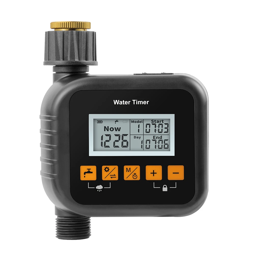 Automatic Irrigation Controller for Gardens and Farms with Rainwater Sensing and Adjustable Watering Frequency