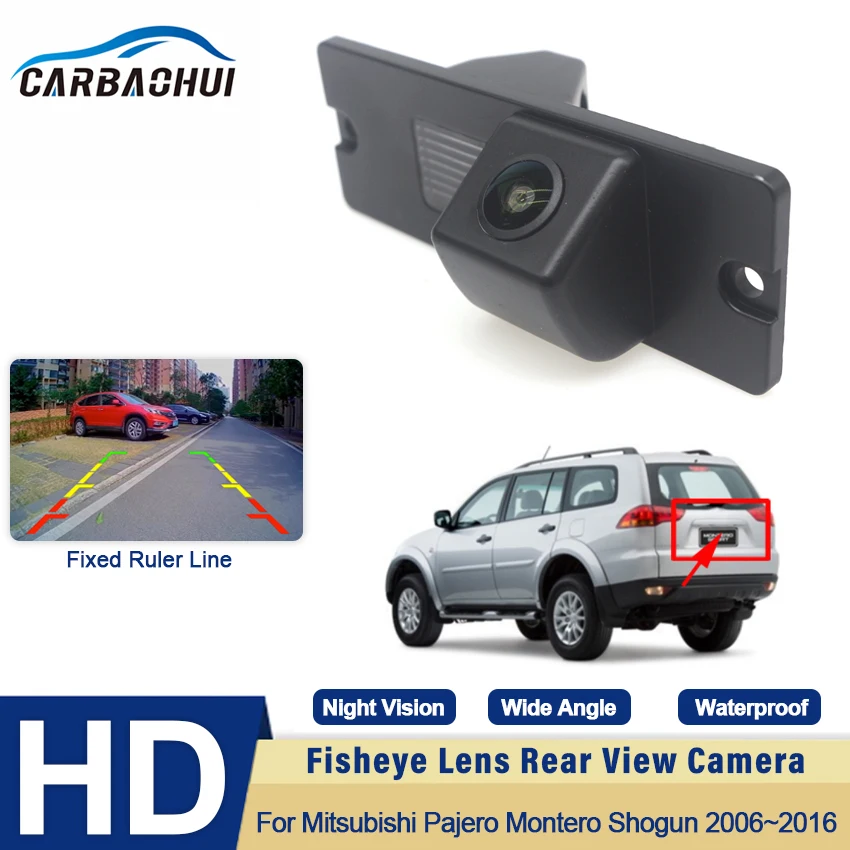 

CCD HD Fisheye Rear View Camera For Mitsubishi Pajero Montero Shogun 2006~2015 2016 Car Reverse Parking Monitor Night Vision