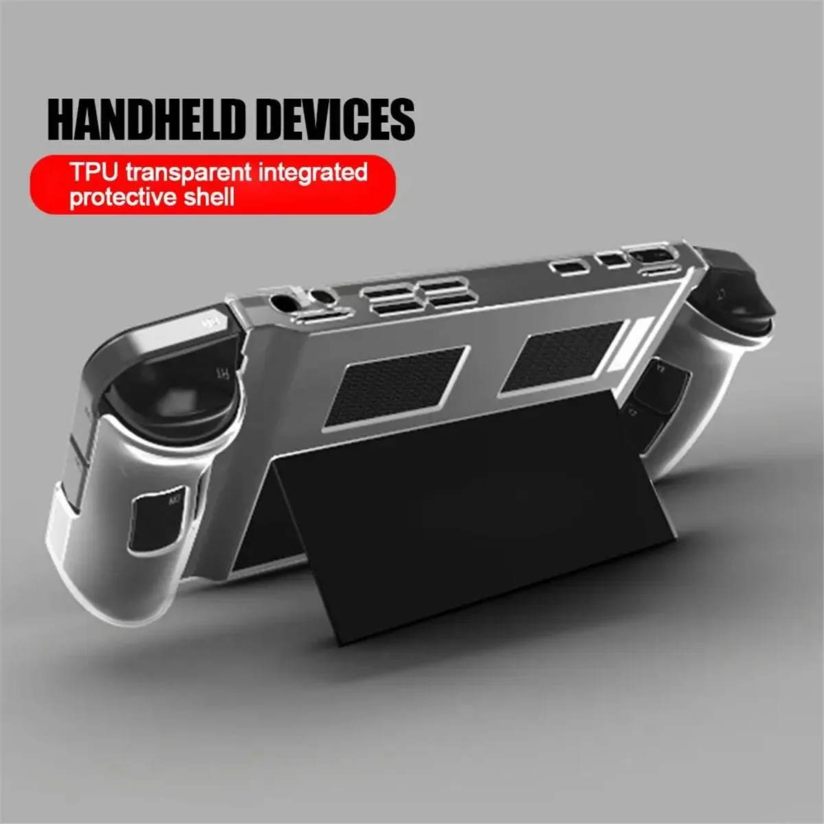 Shockproof Protective Sleeve Suitable for Legion Go TPU Integrated with Bracket Protective Sleeve Accessories(A)