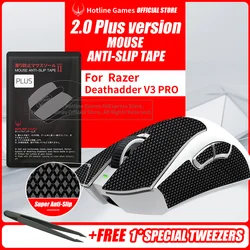 Hotline Games 2.0 Plus Mouse Anti-Slip Grip Tape for Razer DeathAdder V3 Pro,Grip Upgrade,Moisture Wicking,Pre Cut,Easy to Apply