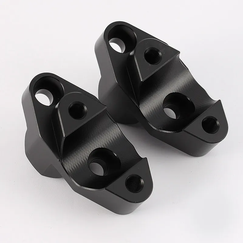 Aluminum Alloy Handlebar Riser Block Backward Move Spacer FOR CFMOTO 450MT 2024 Handle Bar Height Raised Mount Modified