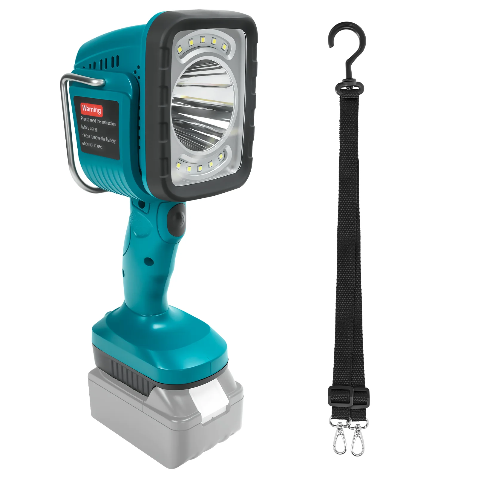 

Cordless LED Work Light for Makita 18V Battery Portable Spotlight Outdoor Camping Flashlight Handheld Emergency Tool Light