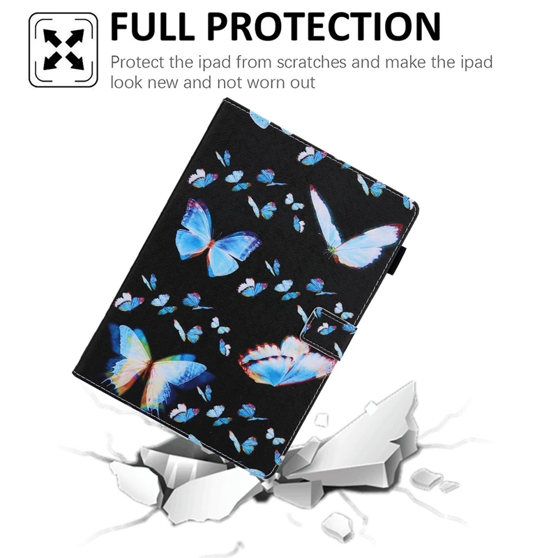 For IPAD PRO 11/IPAD AIR4 10.9 Protective Cover Flip Cover With Card Slot Bracket Leather Protective Shell Butterfly