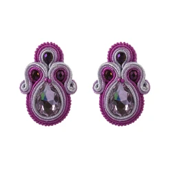 Fashion jewelry Earrings for women Luxury Handmade Soutache Earring Colorful Ethnic Boho Big Stud earrings Party Gift Wholesale