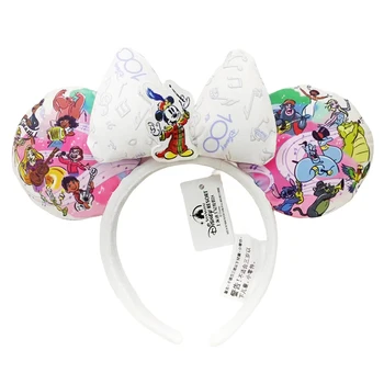Disney 100th Anniversary Edition Mickey Mouse hoofdband muzikale regisseur Disneyland Park Minnie oor volwassenen/kinderen meisje cadeau