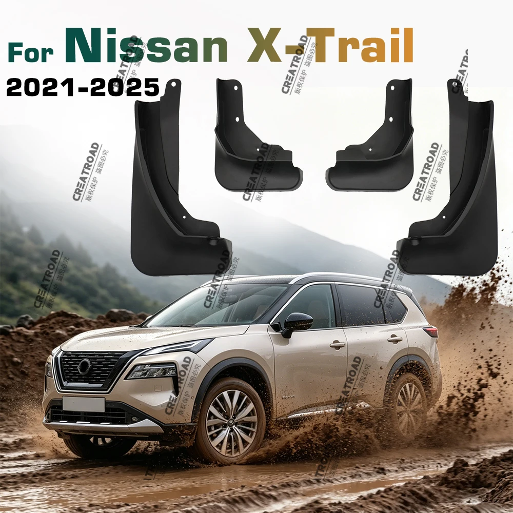 Schmutzfänger für Nissan X-Trail 2021 2022 2023 2024 2025 Rogue Schmutzfänger vorne und hinten Kotflügel Autozubehör