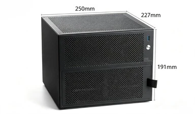UE‑S6 6‑Bay Compact DIY Desktop Storage Server NAS Enclosure Compatible with ITX Motherboard For Home Office Data Storage