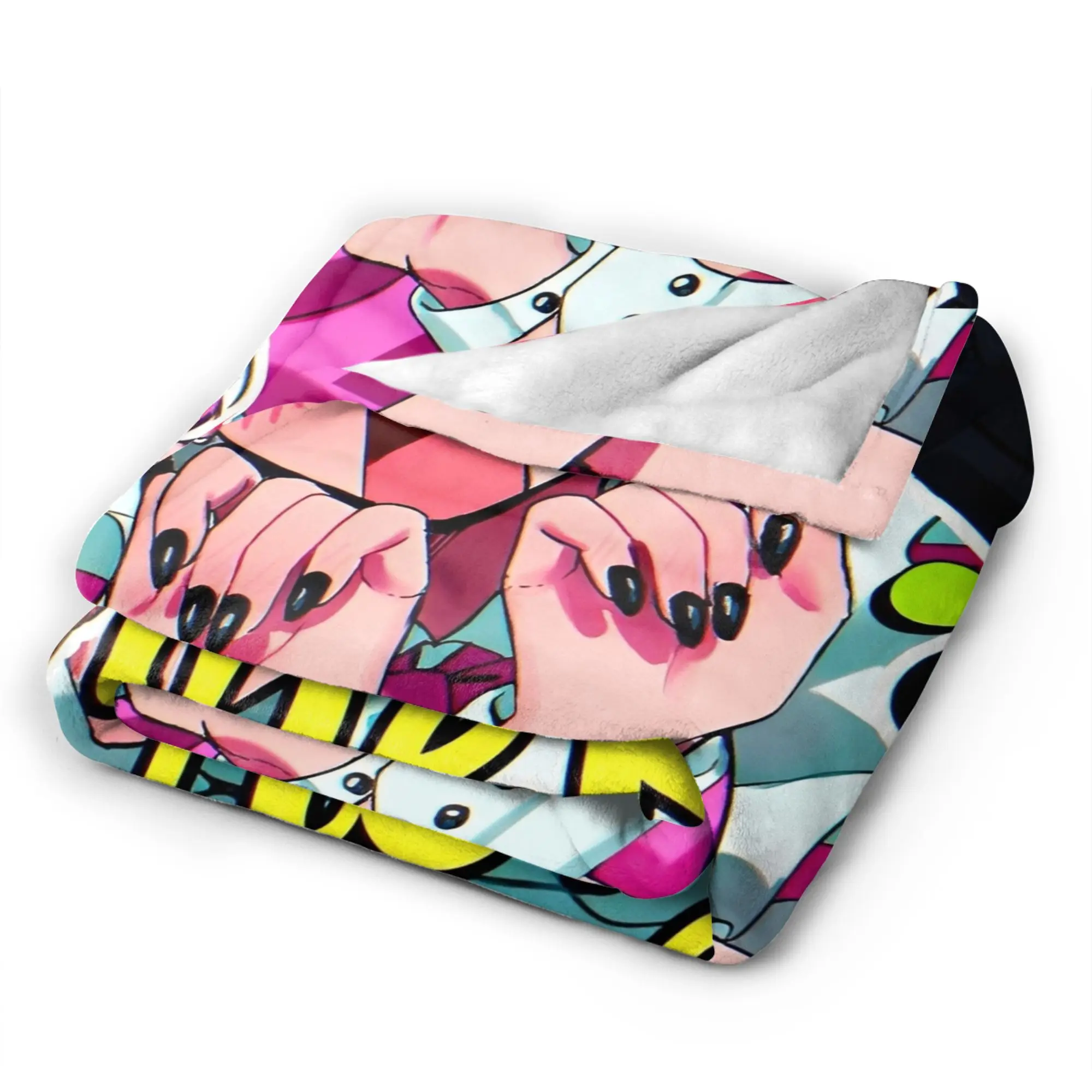 أنيمي الغريبة المرحلة بطانية دافئة السفر مكتب أفخم رمي بطانية الشارع الاتجاه في الهواء الطلق الفانيلا المفرش أريكة غطاء سرير #5