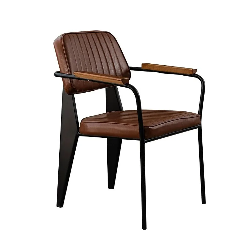 

American retro wrought iron chair coffee shop bar creative leisure chair