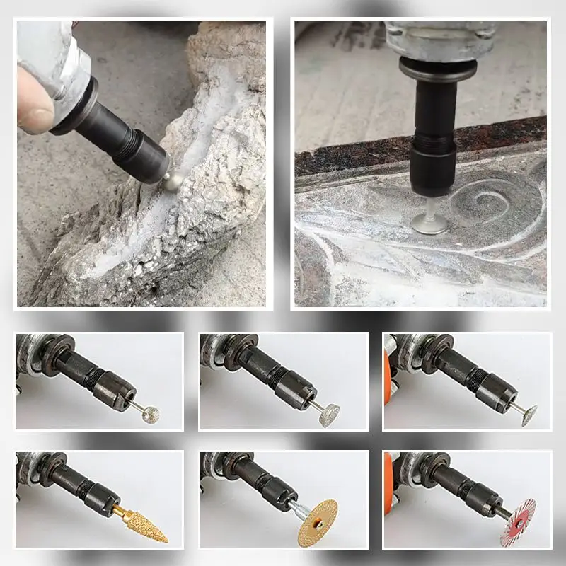 Angle Grinder Modified Adapter To Straight Grinder Chuck M10 Thread For Grinding Polishing Cutting Power Tool Parts