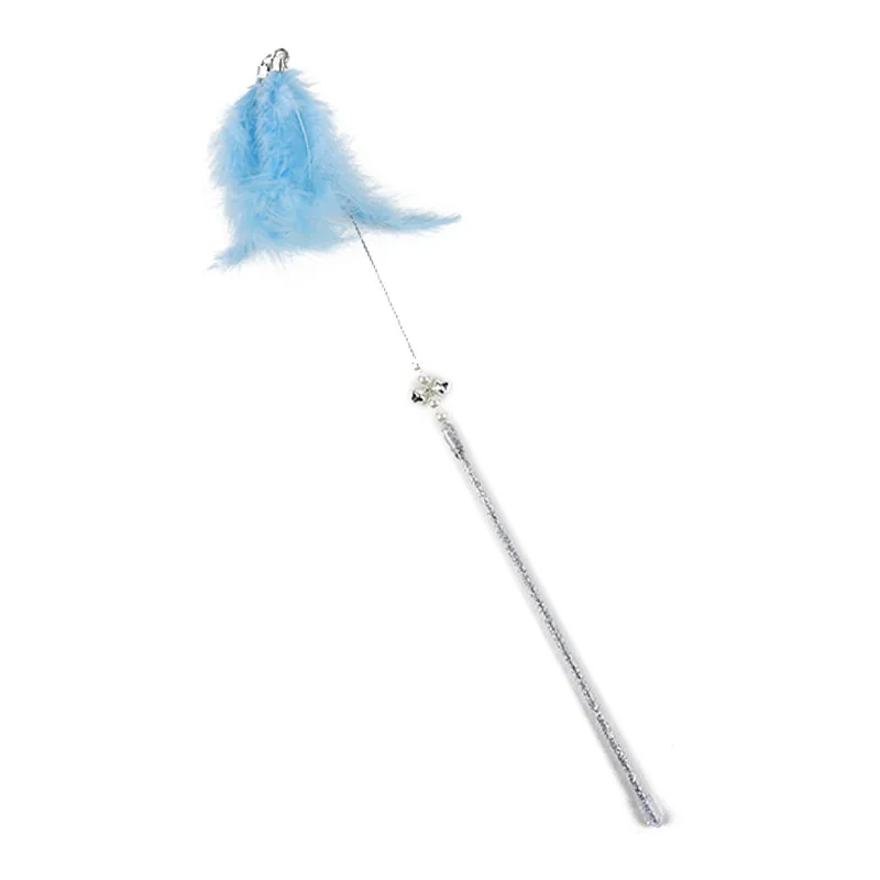 Giocattolo interattivo per gatti fun feathers and Bell self-tickling cat Wand toy Kitten Play Tease Wand Toy Cat Toy