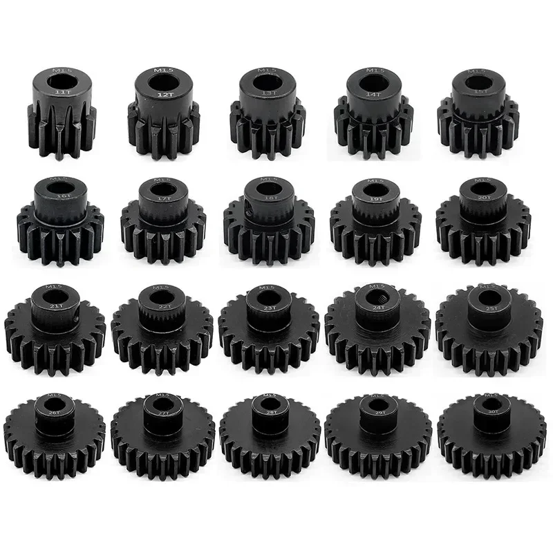 1 Pcs M1.5 8mm 11T-14T 15-17T 18T-20T 21T-30T Metal Pinion Motor Gear For 1/5 1/6 RC Car 8mm Shaft 5687 4985 Series Motor