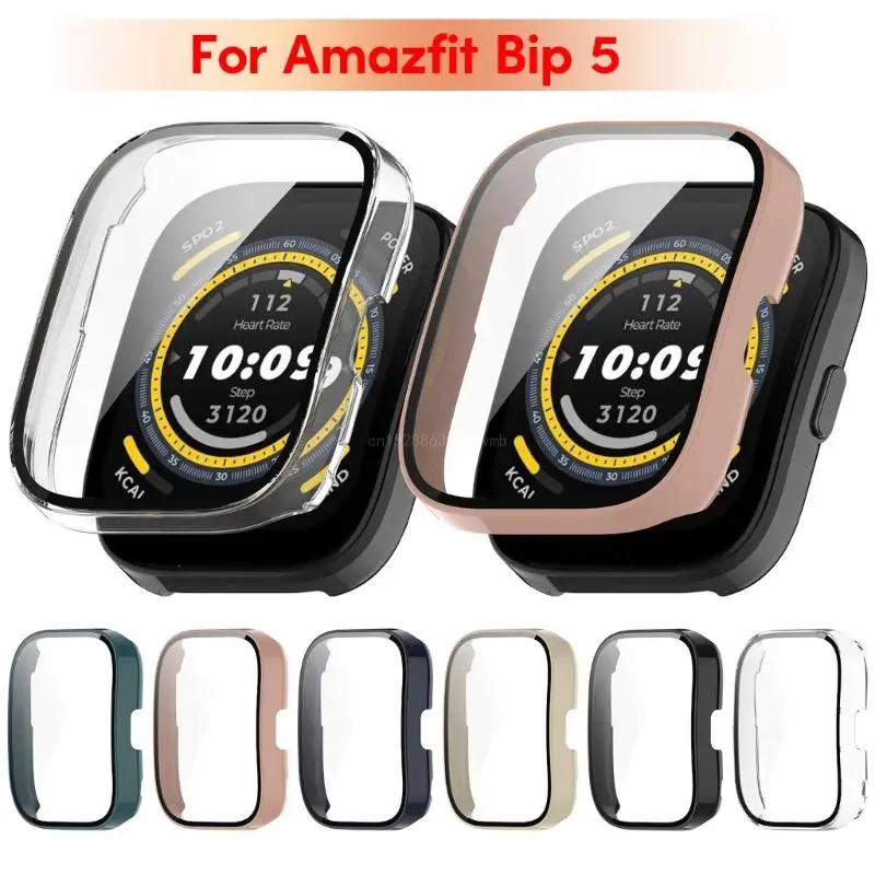 Screen Protector Case Cover for Bip 5 A2215 Scratch-resist Frame Full Edges Coverage Smartwatch Onepiece Bumpers Shell