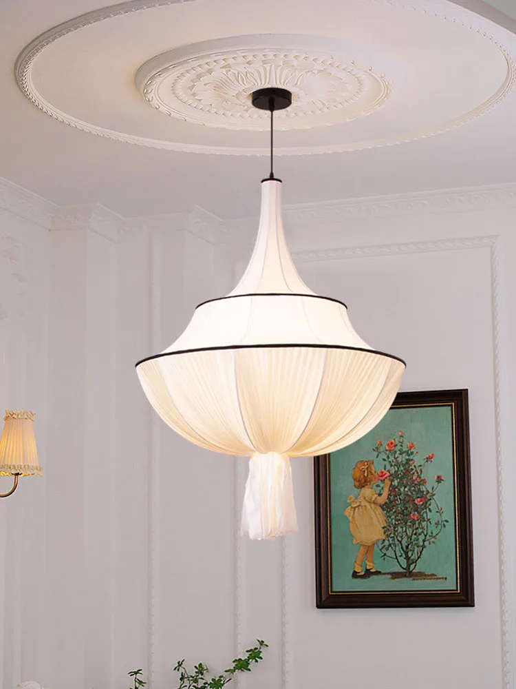 Design Pendant Lights Living Room Restaurant Cloth Chandelier Suspend Lamp Bedroom Decor Indoor