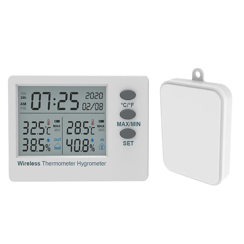 

Wireless Electronic Thermometer Household Color Screen Indoor and Outdoor Dry Humidity Meter