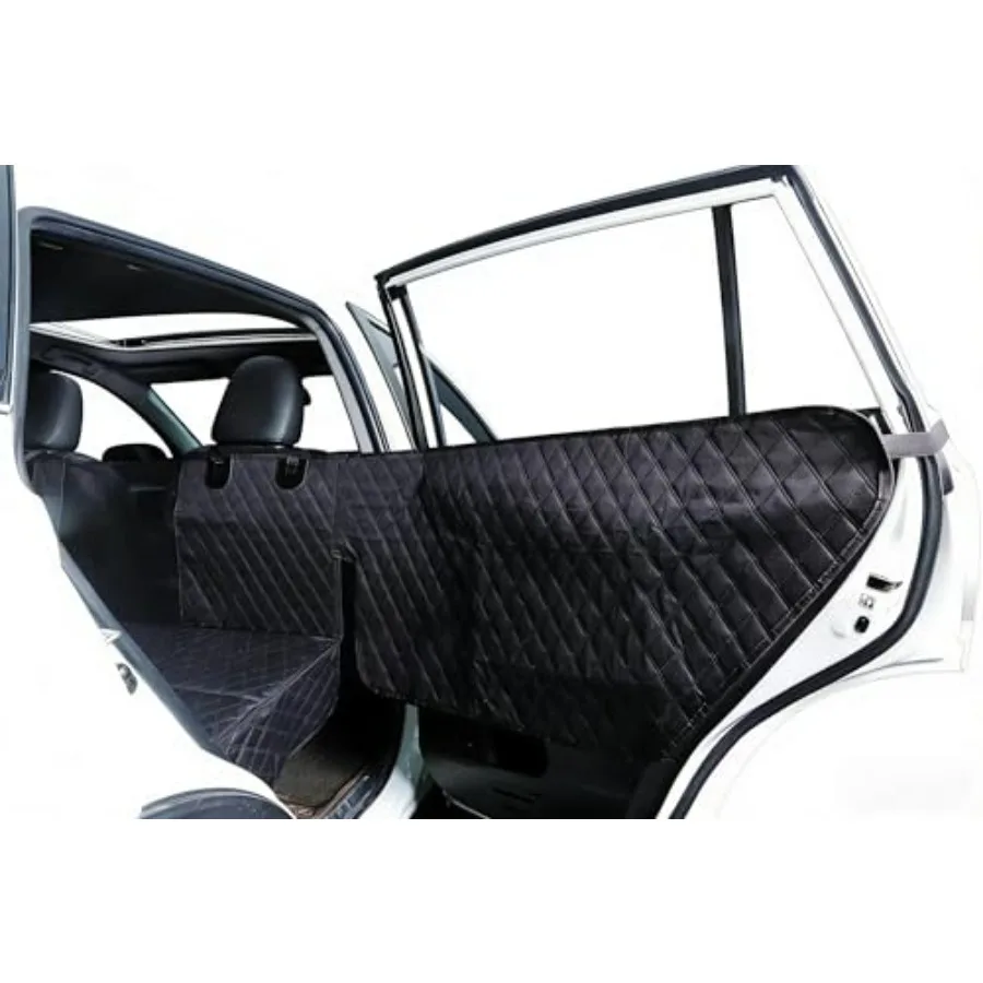 

Dog Car Seat Cover for Back Seat Car Window Fixing for Maximum Car Protection Waterproof and Scratch-Resistant Hard Bottom Back