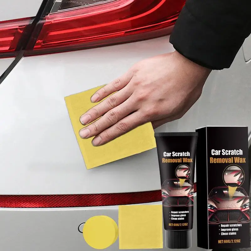 Scratch Repair Wax For Car Car Scratch Remover Repair Paste Polishing Wax Rubbing Compound Car Care Kit Towel & Sponge Included