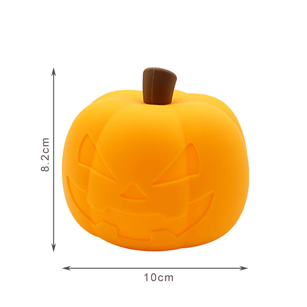 Pumpkin silicone pat night light Halloween ambient decorative light home sleep with night feeding soft light