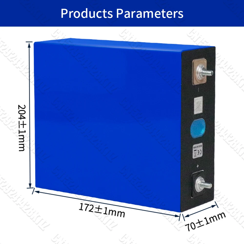 Lifepo4-Batterie 320 Ah 3,2 V brandneue 8000 Zyklen wiederaufladbare Batterien DIY 12 V 24 V 48 V RV EV Boot Golfwagen Yacht Van Zellenpaket – Detail 6