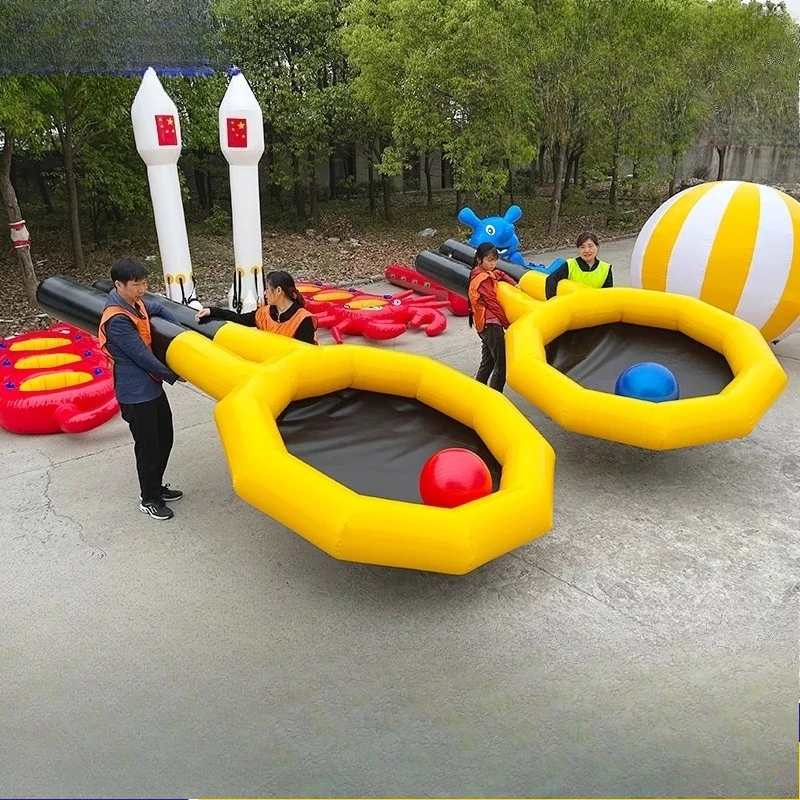 

Fun sports props inflatable ten-take-nine stable tennis racket dryland dragon boat outdoor development training game equipment