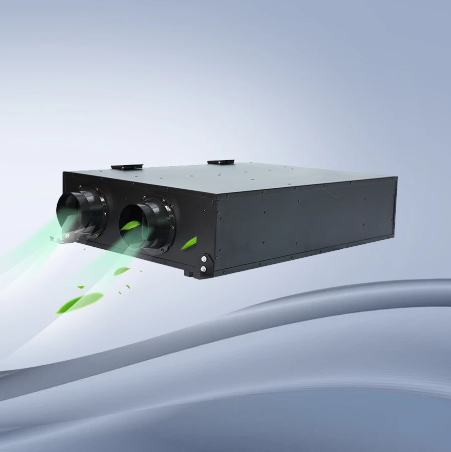 High Purification Efficiency Ceiling Mounted Erv Ventilator With Heat Recovery With 350 Volume Work With Tuya WiFi