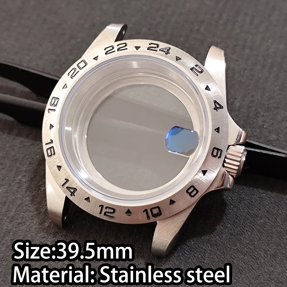 

For NH34 GMT Watch Part 39.5mm Watch Case 28.5mm Luminous BGW9 Dial For NH34 Series Movement Accessories GMT Replace Watch Band