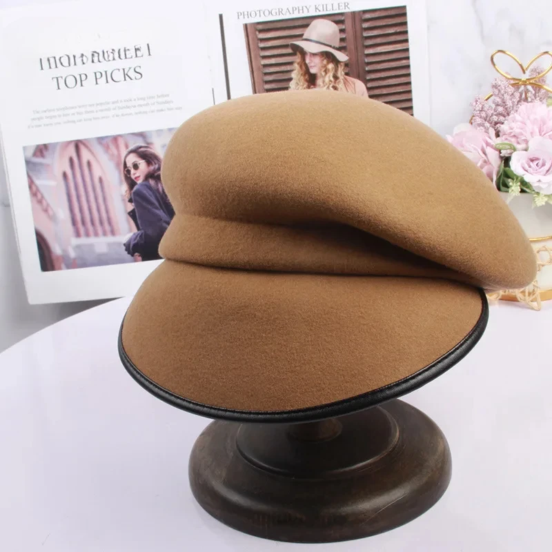 High Quality Fedoras Casual Newsboy Retro Beret Hat Wild Octagonal Cap Vintage Ivy Hats Gorras Gatsby Flat Hat Women Visors Cap