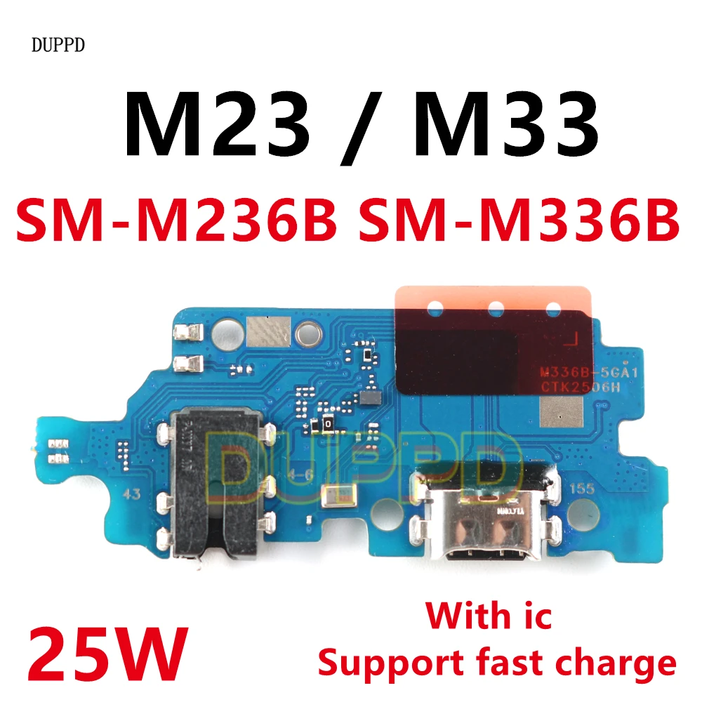 

USB Charge Port Jack Dock Connector Charging Board Flex Cable For Samsung Galaxy M23 SM-M236B M33 SM-M336B M336U Charging Board