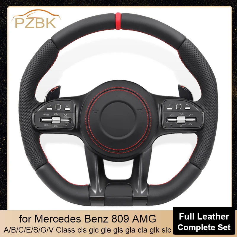 

Car Steering Wheel Assembly for Mercedes Benz W205 W204 A45 W212 W222 G63 C63S CLE GLC C43 A45 CLS400 S65 G63 GLS450 GLC300