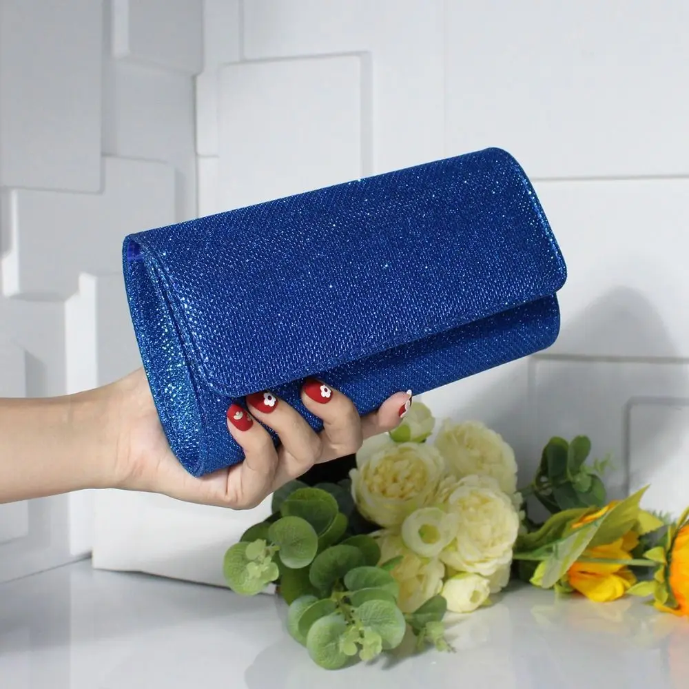 

Portable Luxury Evening Purse Clutch Bag Glitter Fashion Champagne Evening Handbag Large Capacity Vintage Chain Dinner Bag Women