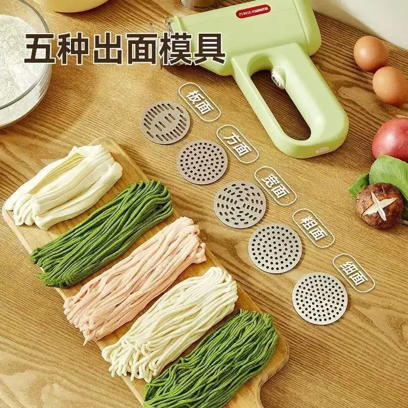 ماكينة صنع المكرونة المحمولة المنزلية الصغيرة الكهربائية الجديدة قطعة أثرية كبيرة #2