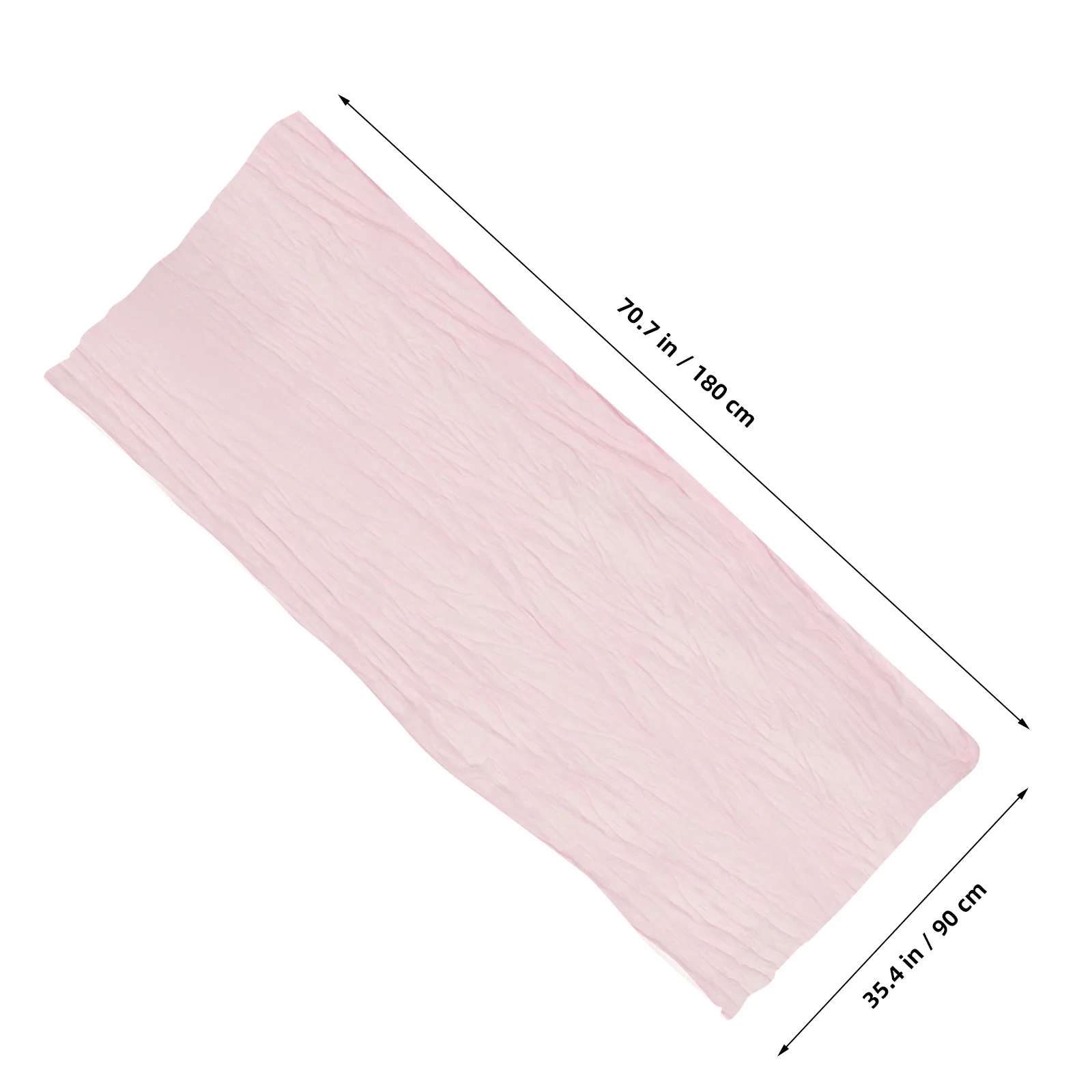 

Boho Wrinkled Table Runner Polyester Farmhouse Dining Room Table Cover Decorative Tablecloth Party Banquet Festival