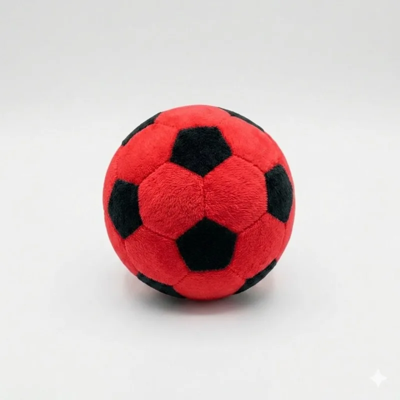7cm 6 Colors Plush Football Dog Toy Soft Stuffed Soccer Ball For Interactive Play Durable Chew Ball For Indoor Cats Dogs view 3