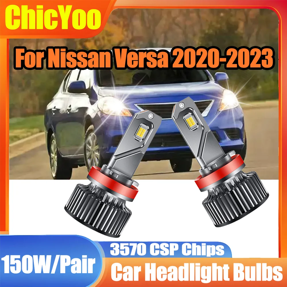 

2PCS Super Bright LED Headlamps 6000K White H11 H8 H9 35000LM LED Headlight Bulbs Auto Turbo Lamp 12V For Nissan Versa 2020-2023