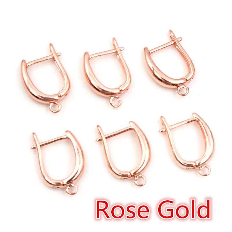 10pcs 19x13mm Bronze French Earring Hooks Lever Back Open Loop Setting for DIY Earring Clips Clasp Jewelry Making Accessories