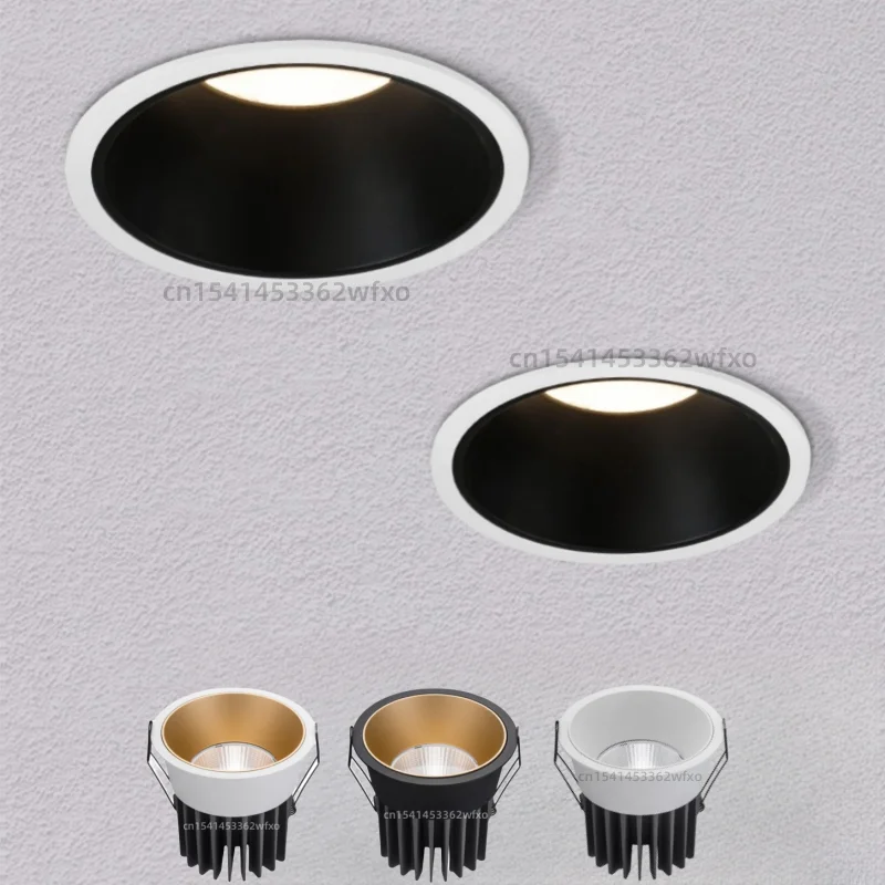 Dimmable LED downlight Embedded ceiling lamp COB110V-220V aluminum spot light 5W7W10W12W15W18W20W25W Indoor lighting