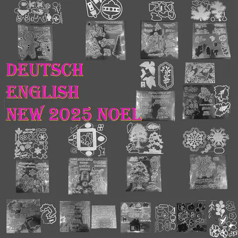 Pumpkin Noel Stamps And Dies Sets In German For Card Making Dies Scrapbooking New Arrival 2025 Stamping Dies Stamps DIY Craft