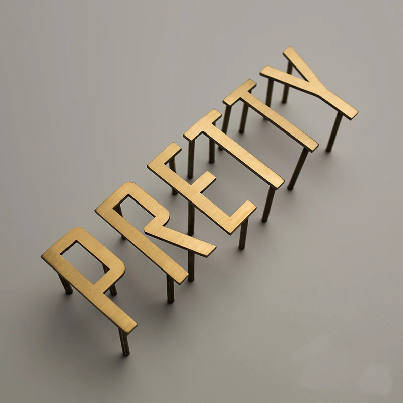 Custom laser cut out solid stainless steel letters,painted metal letters shop sign company logo